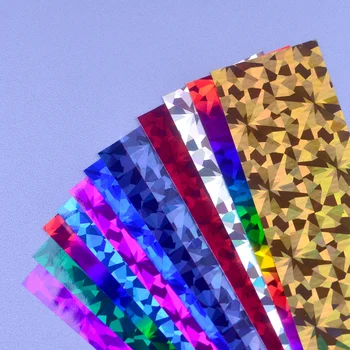 

12Color/Set 4x20cm Nail Art Transfer Foil Stickers Laser AB Color Adhesive Decals Wrap Slider Tape Nail Decoration