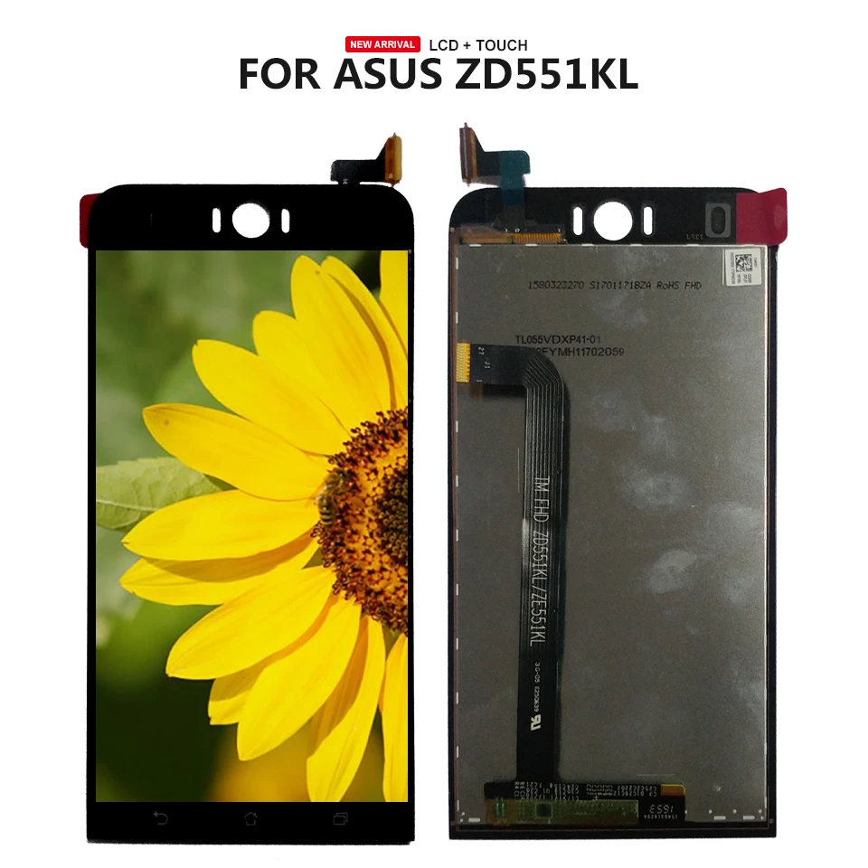

Free Shipping For Asus Zenfone Selfie ZD551KL Z00UD Digitizer Touch Screen Lcd Display Assembly Repair Part