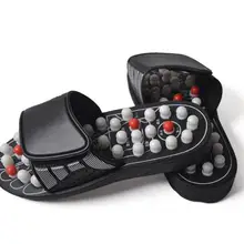 Acupoint массажные тапочки сандалии для мужчин ноги китайский акупрессур Терапия Медицинская вращающаяся Массажная обувь для ног унисекс
