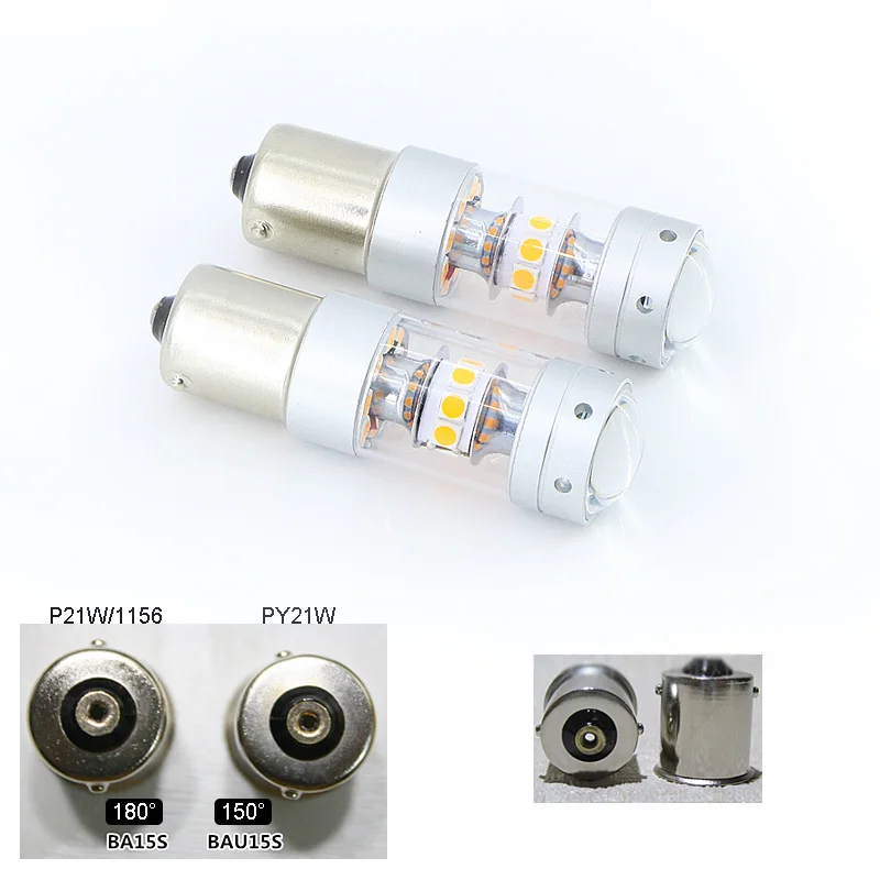 Светодиодный 1156 P21W BA15S PY21W BAU15S T20 7440 лампы для автомобиля задний фонарь сигнала
