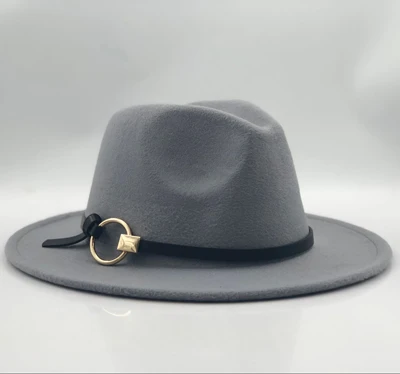 wide brim fedora hat Wool Fedora Hat Hawkins Felt Cap Wide Brim Ladies Trilby Chapeu Feminino Hat Women Men Jazz Church Godfather Sombrero Caps wide brim fedora hat Fedoras