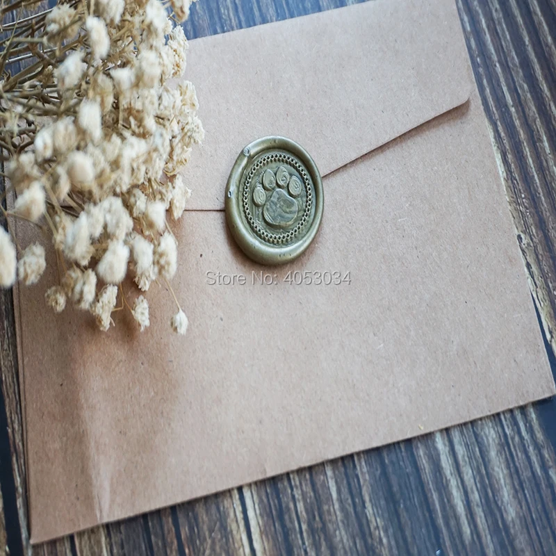 Paw Print Wax Stamp Seal Set Wedding Invitation Seals Aliexpress Paw Print Wax Stamp Seal Set Wedding