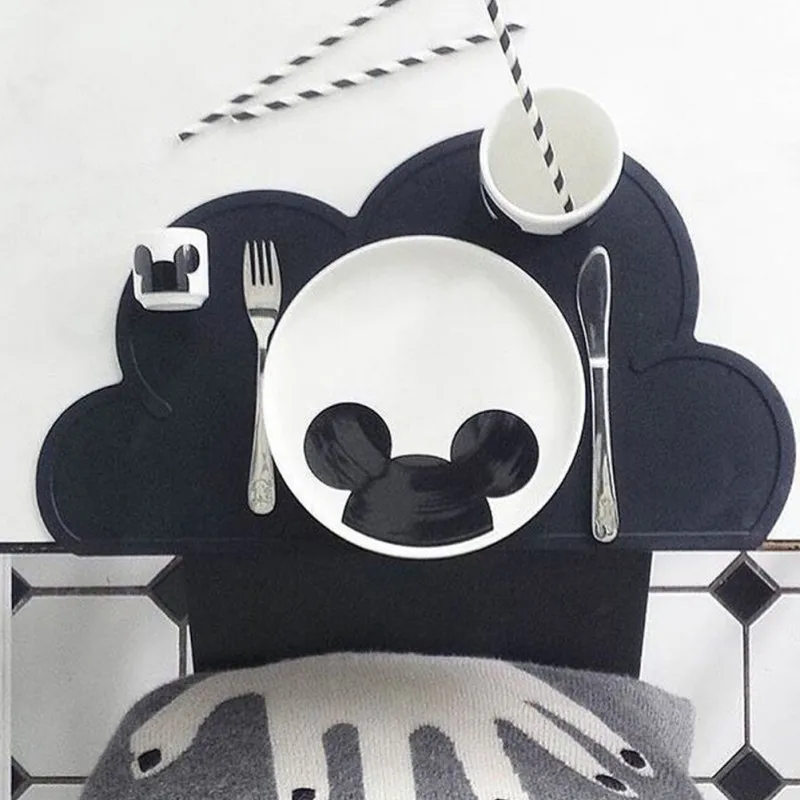 Placemat Pad Coasters Kitchen Table Mats Waterproof Bowl Mats Padding Mat Insulation Pad Cloud Placemats Hand-made Kitchen