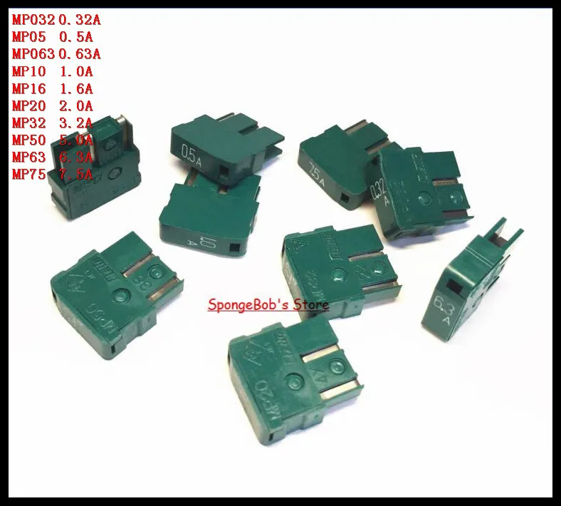 5 шт./лот DAITO Fuse MP032 0.32A/MP05 0.5A/MP063 0.63A/MP10 1A/MP16 1.6A/MP20 2A/MP32 3.2A/MP50 5A/MP63 6.3A/MP75 7.5A