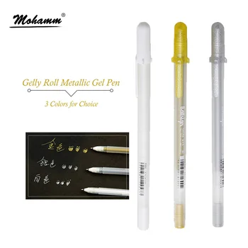 

0.8mm Gel Pen Gold White Silver Sketching Drawing Pen for Art Marker Design Painting Supplies Stationery