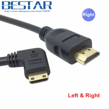 

DC DV & Tablet Tf101 90 degree Left & Right angled Type C Mini HDMI to HDMI CABLE 0.5m