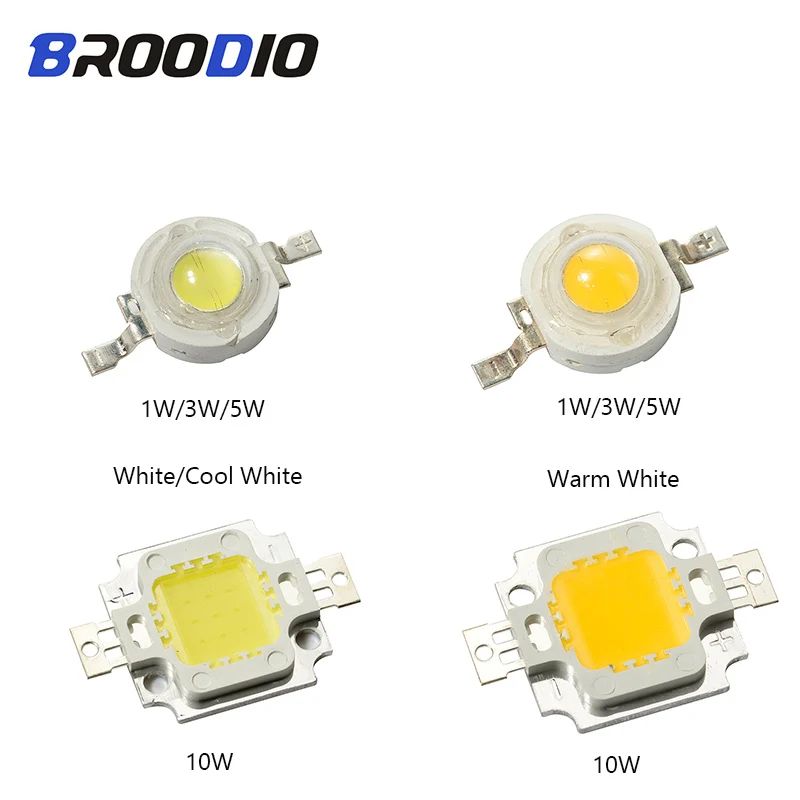

LED Lamp Bulbs Lights COB Chip LEDs Bulb Lighting Bright 1W3W5W10W High Power Warm Cool White Beam Flood Spotlight 1Watt LED DIY