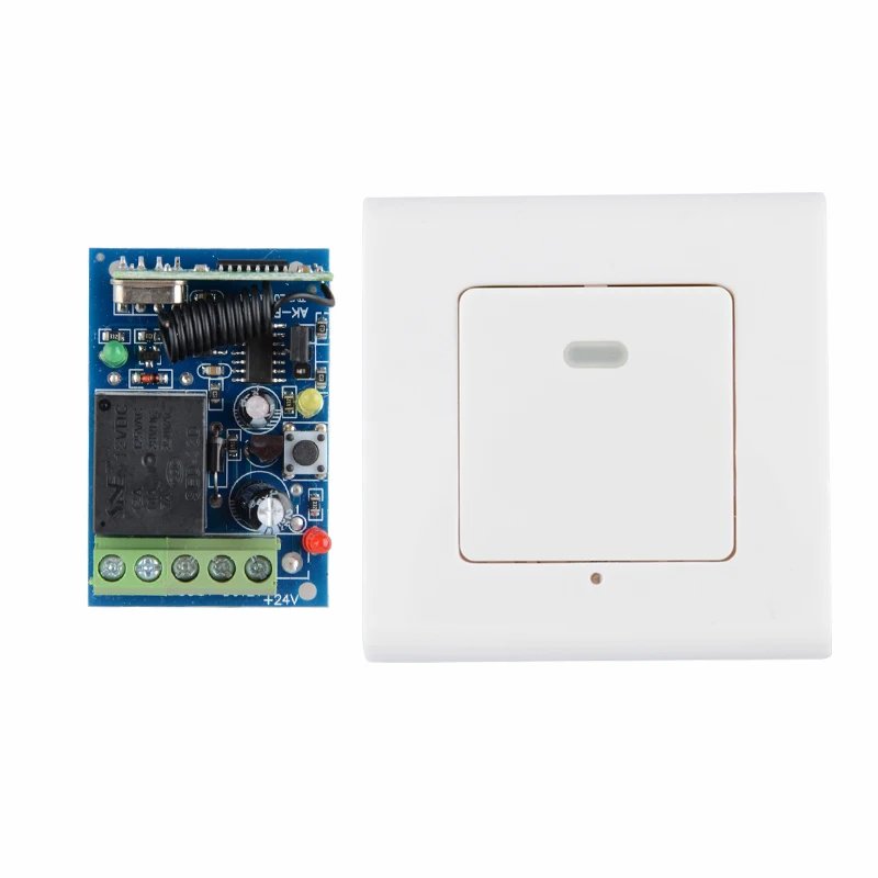 

12V 1CH RKE Remote Keyless Entery System Power ON OFF Remote Control Switch Mini Receiver 86 Wall Transmitter