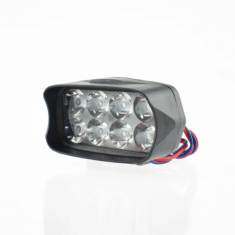 Moto rcycle фары Противотуманные фары 1200LM супер яркий moto вспомогательная лампа 12v 12w 8LED moto rbike прожекторы рабочее освещение