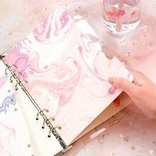 Розовый индекс памяти разделители страниц для Filofax спиральный ноутбук A5A6 планировщик пополнения закладки пуля журнал поставок 5 листов