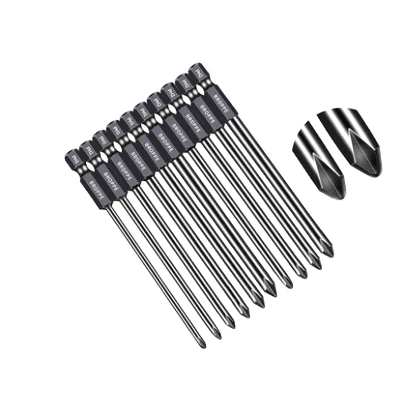 

Магнитная отвертка с плоской головкой Torx, сверло с шестигранной головкой 1/4 "S2, PH1 PH2, электроотвертка, инструменты