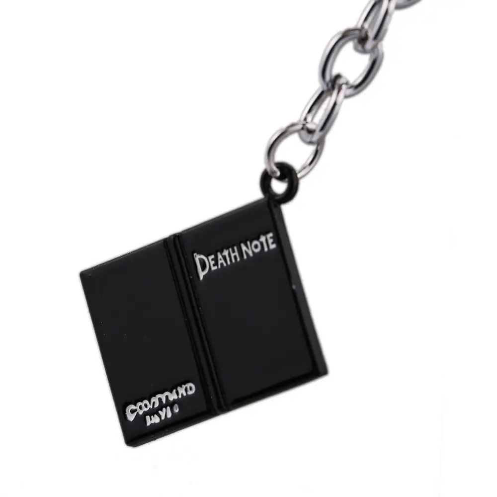 Japanese Anime keychains Death Note Lettering Black Notebook Keychain cosplay Theme Party Memorial Decoration Gifts keyring
