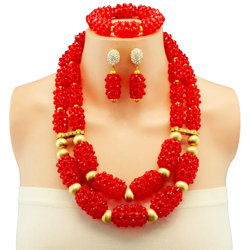 Fashion Nigerian Wedding Copper African Beads Jewelry Sets For Women Party Dubai Jewelry Set Wedding Accessories Fashion Nigerian Wedding Copper African Beads Jewelry Sets For Women Party Dubai Jewelry Set Wedding Accessories