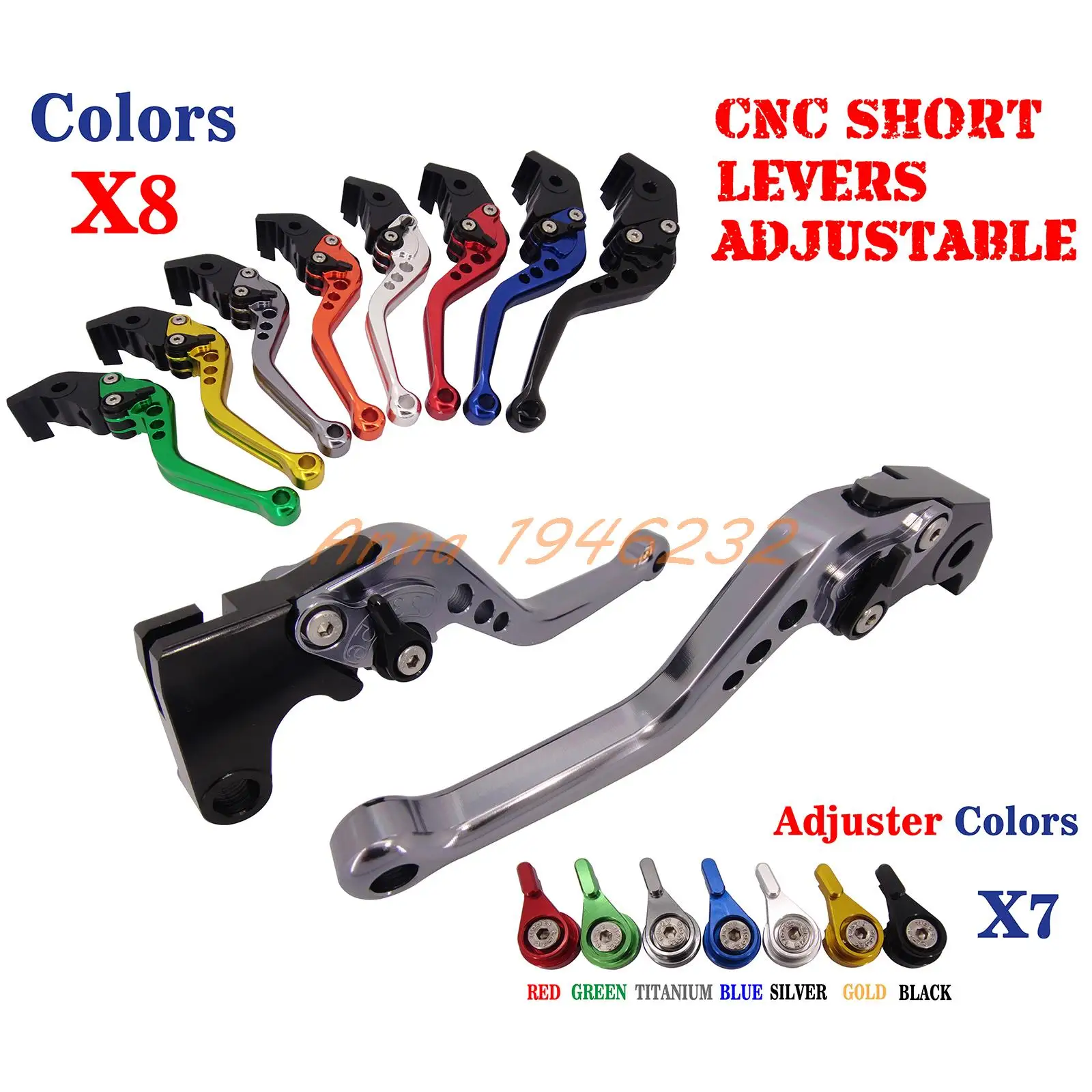 Adjustable CNC Short Brake Clutch Levers For Yamaha FZ6 Fazer S2 2004