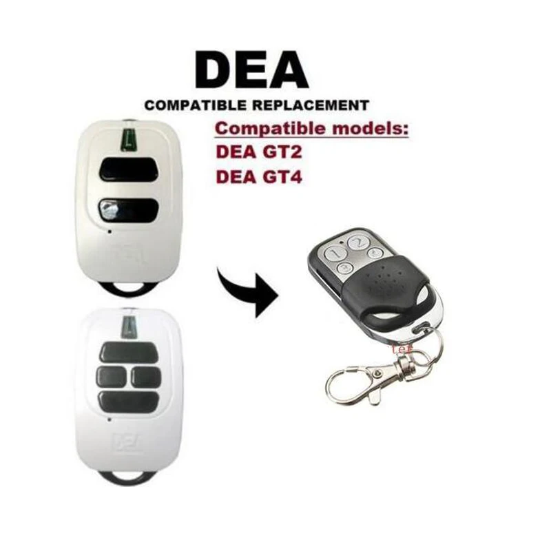 

DEA MIO GT2, GT4 Rolling Code Compatible Remote Control 433.92MHz NICE
