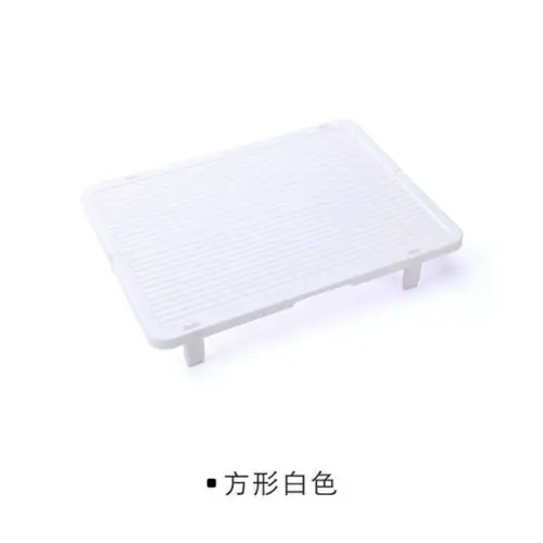 Square white Нескользящий пельменей стеллаж для хранения пластмассовый может быть наложен булочки для выпечки подставка для кондитерских изделий поднос инструмент для приготовления пищи Кухонные аксессуары - Цвет: Square white
