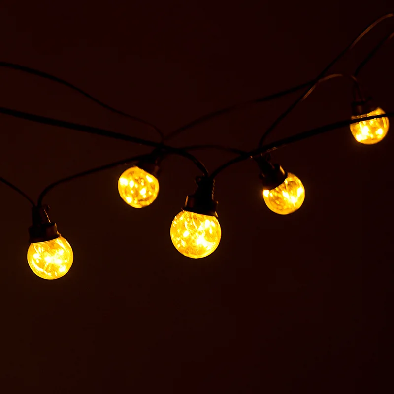 

USB G45 Balls Fairy String Decorative Lights 12Leds 25Leds Wedding Christmas Outdoor Patio Garland Decoration #