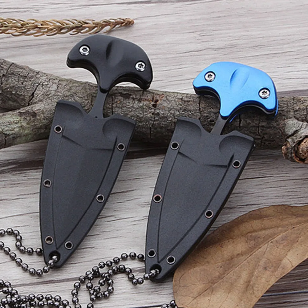 

Droppshipping Mini Hanging Necklace Stainless Steel Pocket Protable Outdoor Camping Knife Rescue Survival Tool Knives