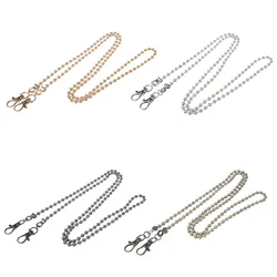THINKTHENDO Long 120cm/50cm Luxury Fashion Metal Purse Chain Straps Handle Shoulder Bag Cross Body Replacement Handbag THINKTHENDO Long 120cm/50cm Luxury Fashion Metal Purse Chain Straps Handle Shoulder Bag Cross Body Replacement Handbag