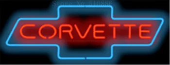 

Corvette Bowtie Auto Real Glass Tube neon sign Pub Handcrafted Automotive signs Shop Store Business Signboard signage 17"x14"