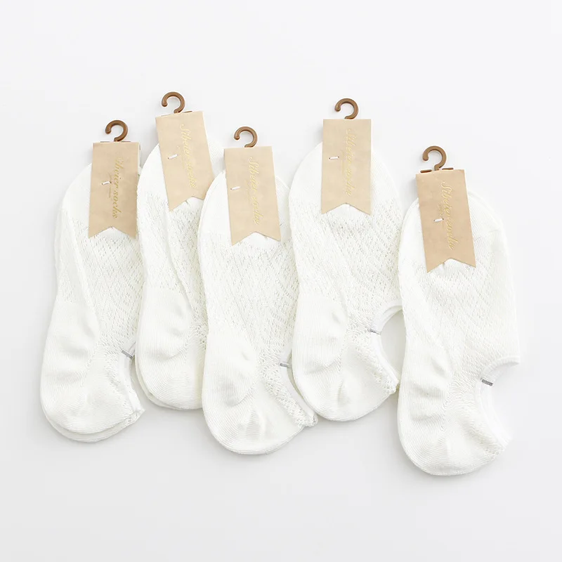 

Margote Store Invisible Boat Socks New Mesh Breathable Cute Socks Fishing Net Cotton Socks Quick-Drying Combed Cotton Slim