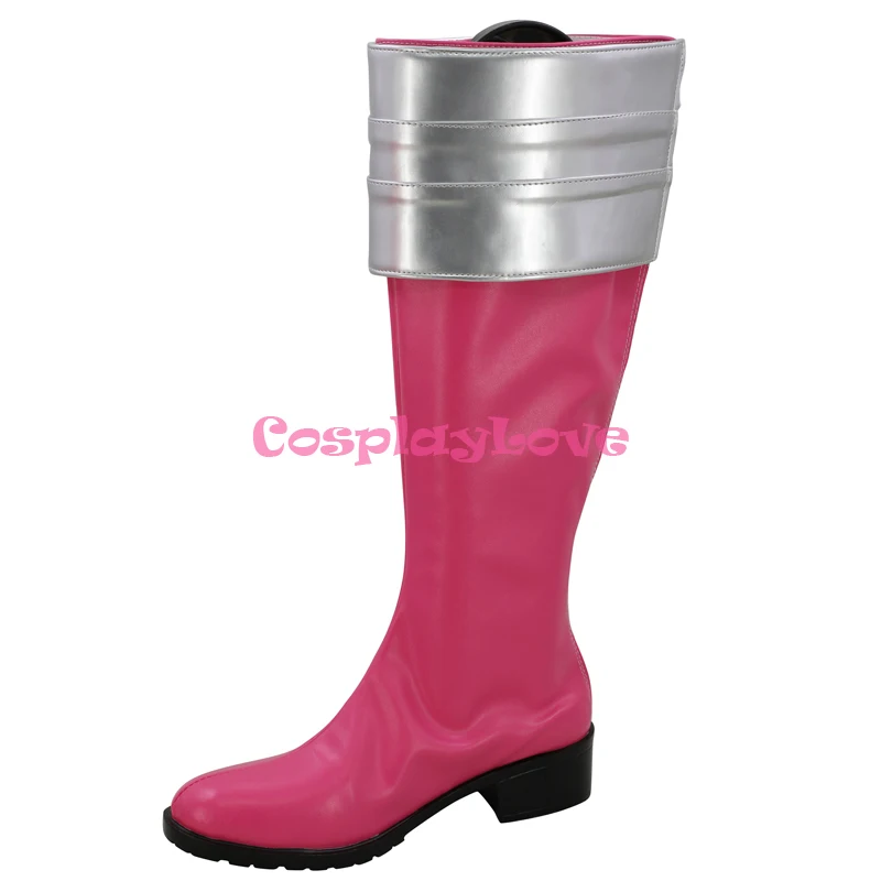 Cosplay Love Super Sentai kaizouku Red Gokaiger ahe de Family Shoes длинные сапоги на заказ|Туфли| |