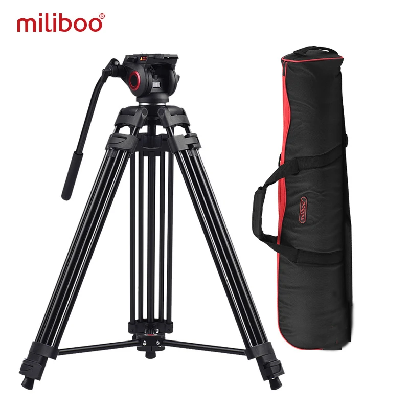 Miliboo MTT601A Алюминиевая, сверхмощная штатива для камеры для видеокамеры/штатив для цифровой зеркальной камеры профессиональный видео штатив