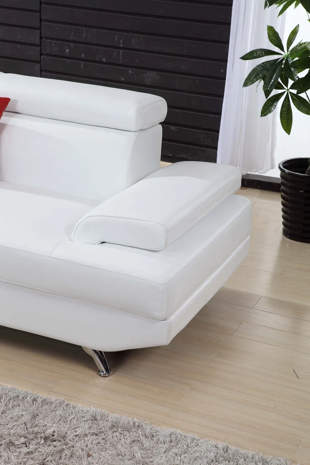 0411-AL112-5 white sofa