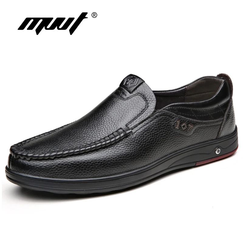 Plus Size 48 Men Genuine Leather Shoes Casual Men Loafers Shoes Comfortable Quality Men Flats Breathable Men Shoes Moccasins