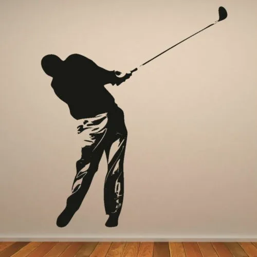 Golfer-Sport-decor-sticker-Wall-Sticker-Large-Decor-Art-Wall-Poster-Home-Decoration