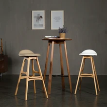 U-best Реплика дизайнерская барная мебель твердые деревянные ножки Erik Buck барный стул, коммерческий деревянный стул из искусственной кожи