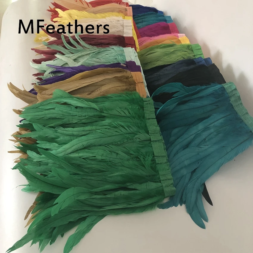 

29 colors available size 20-45cm 8-18inch rooster coque feather trims Cock tails Feather trimming fringes satin ribbons decorate