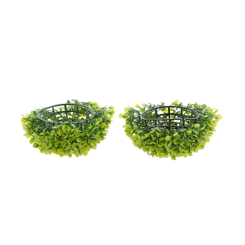 1pc 17cm Artificial Topiary House Plants Ball Pool Patio Garden Porch Green