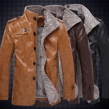 Мужские кожаные тренчи мужские пальто, куртки мужские кожаные теплые пальто шерсть ветровка флиса Верхняя одежда зимние куртки