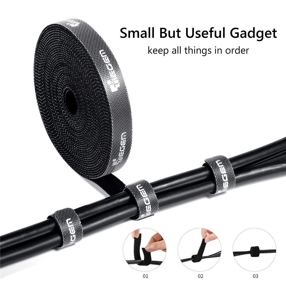 TIEGEM Cable Organizer Wire Winder Clip Earphone Holder Mouse Protector HDMI Cable Management For iPhone Samsung Sony USB Cable