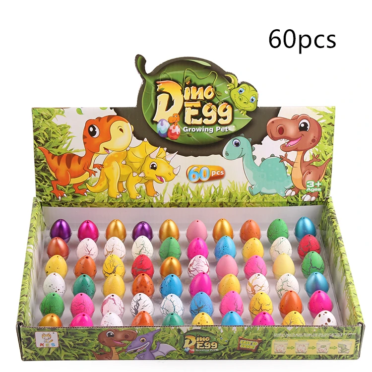 

60pcs 2*3cm Dinosaur Eggs Water Growing Cute Dinosaur Party Gifts for Kids New Toys Dinosaur Party Supply Kids Toys Xmas Gifts