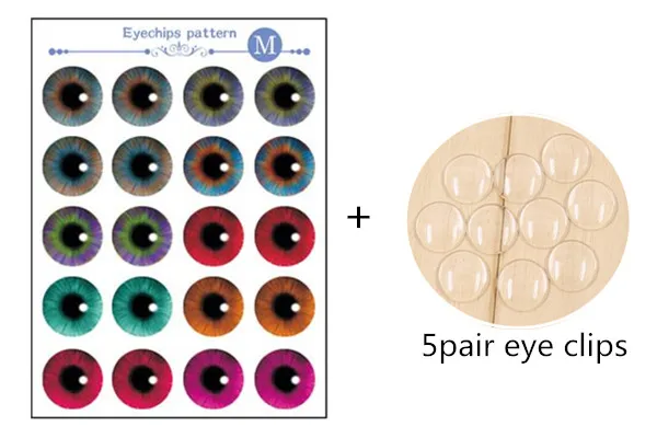5 пар/лот 14 мм цветные стеклянные глазные фишки куклы аксессуары для куклы Blyth аксессуары для глаз DIY модифицированные - Цвет: M