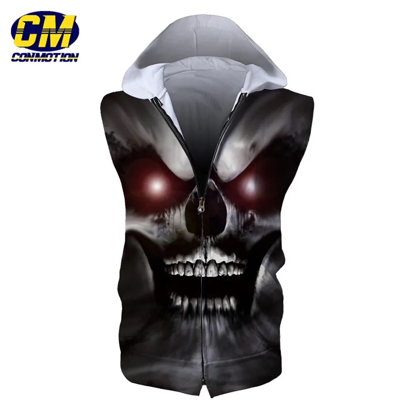 sleeveless hooded sweatshirt