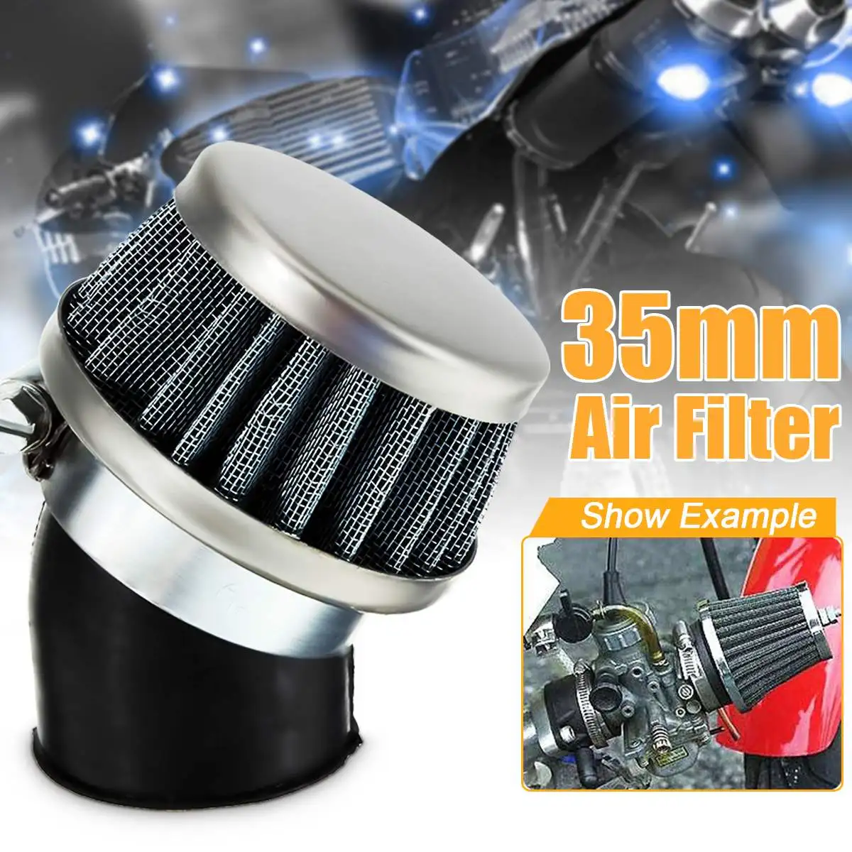 Blue Pitbike Fuel Petrol Hose Pipe 50cm Filter 110cc 125cc 140cc Motorcycle