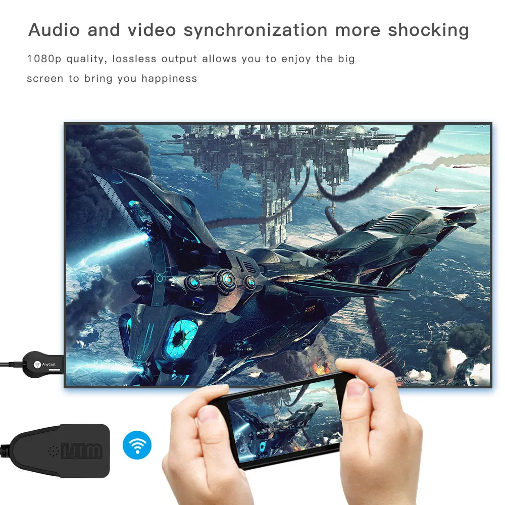 AnyCast M4 Plus Wireless HDMI WiFi Display Dongle Receiver 1080P HD Interface TV Stick DLNA Airplay Miracast for PC Android