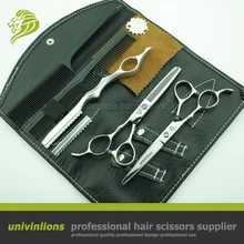 " univinlions 440C Левша Парикмахерские ножницы левая рука волосы ножницы парикмахерские ножницы для левшей