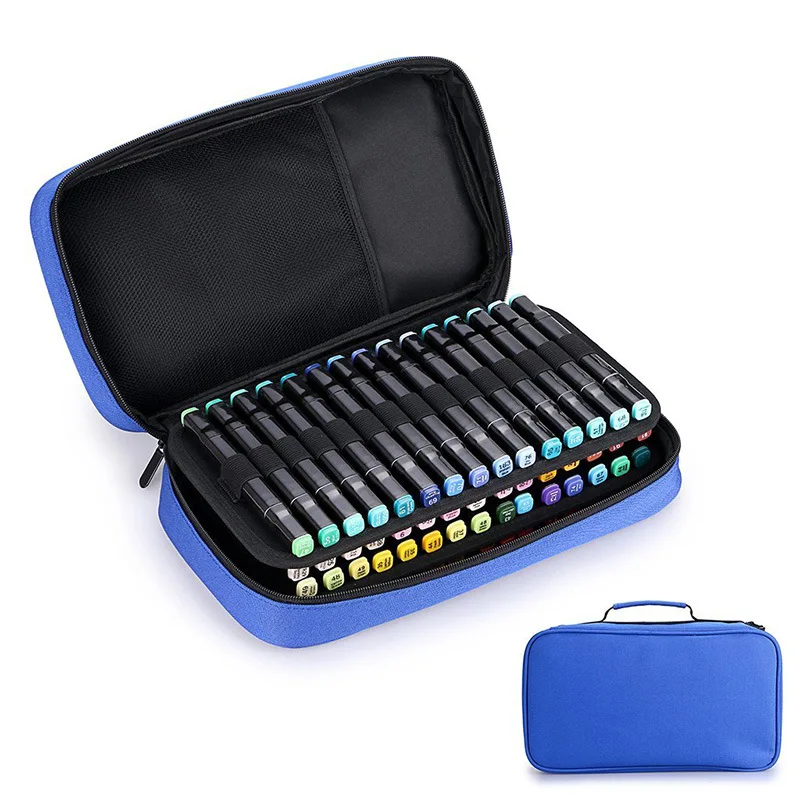 

Mini Profession 60 Holes School Pencil Case Canvas Large Art Marker Pen Penal Pencilcase Multifunction Pen Bag Box Storage Pouch