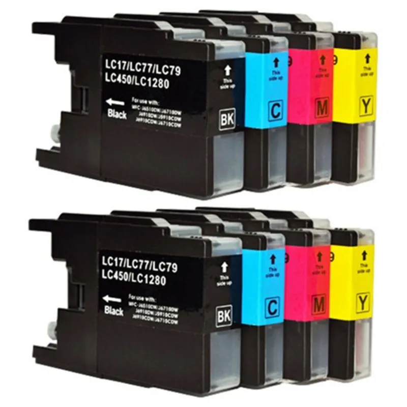 Чернильный картридж для Brother 8 шт. LC12 LC40 LC71 LC73 LC75 LC400 LC1220 LC1240 MFC-J6910CDW J6710CDW |