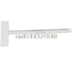 

Plastic 45cm Measure T Shaped Straight Ruler Black Clear