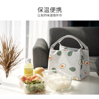 

Portable Lunch Bag New Thermal Insulated Lunch Box Tote Cooler Bag Bento Pouch Lunch Container School Food Storage Bags ZL15