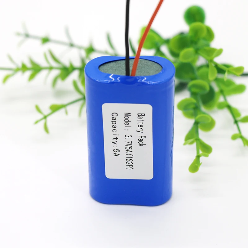 

KLUOSI 1S2P 3.7V/4.2V 5000mAh Lithium Battery Pack Fishing LED Light Bluetooth Speaker 4.2V Emergency DIY batteries+2P plug