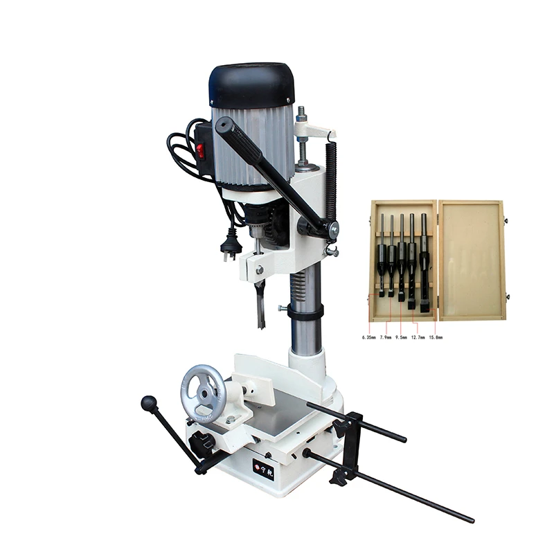 

750W Carpentry Groover Woodworking Mortising Machine Drilling Hole Tenoning JCM-361A tenon groover with 5pcs tool