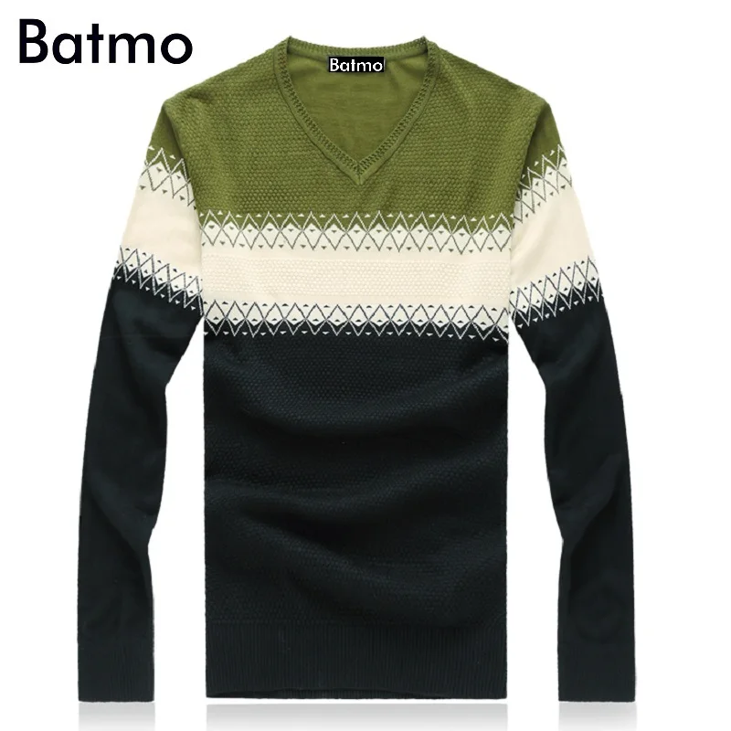 

Batmo 2018 new arrival high quality spring casual sweater men,Patchwork men's sweater,size M,L,XL,XXL,XXXL,4XL,5XL,6XL,7XL,8XL