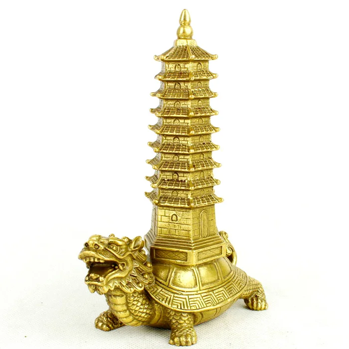

Tower Tower of Wenchang copper dragon light office wonwin puzzle to help test tool crafts decoration