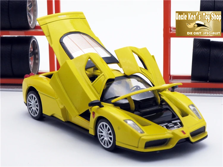 

15CM Length Enzo Scale Models, Diecast Car Toys With Openable Door/pPull Back Function/Music For Kids/Boy As Gift